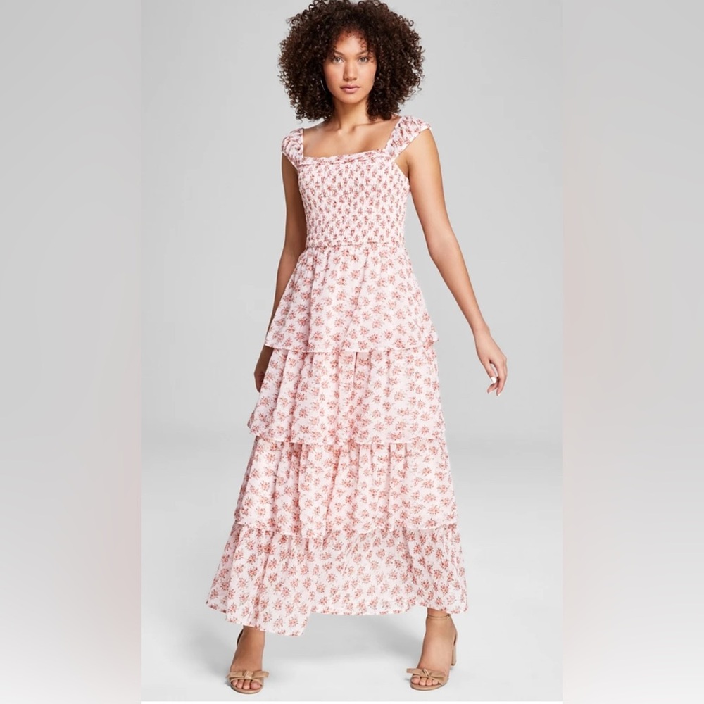 And Now This Floral Smocked Dress